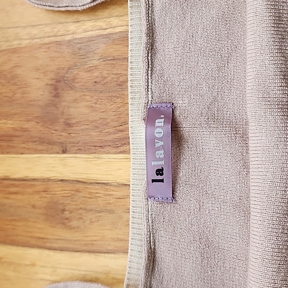 lalavon neutral cardigan and tank set size M/L Soft Closet Staple Coord Set - Picture 10 of 16